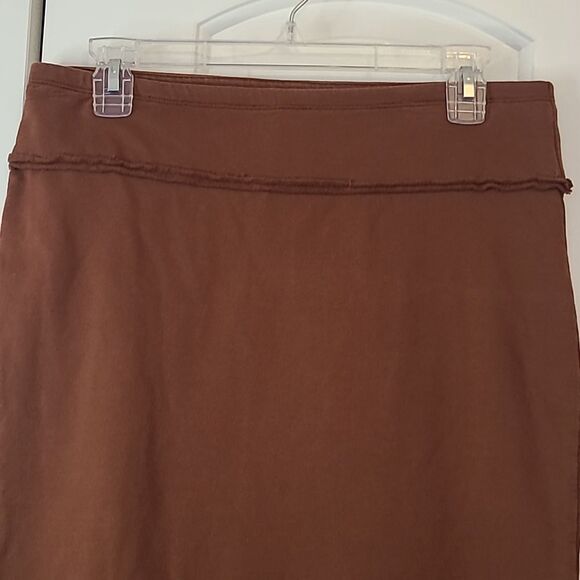 Neon Buddha Knit Cotton Skirt Pull On Brown Size M - Picture 2 of 8
